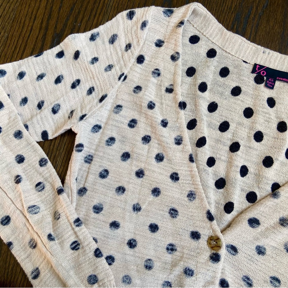 Polka dot cardigan